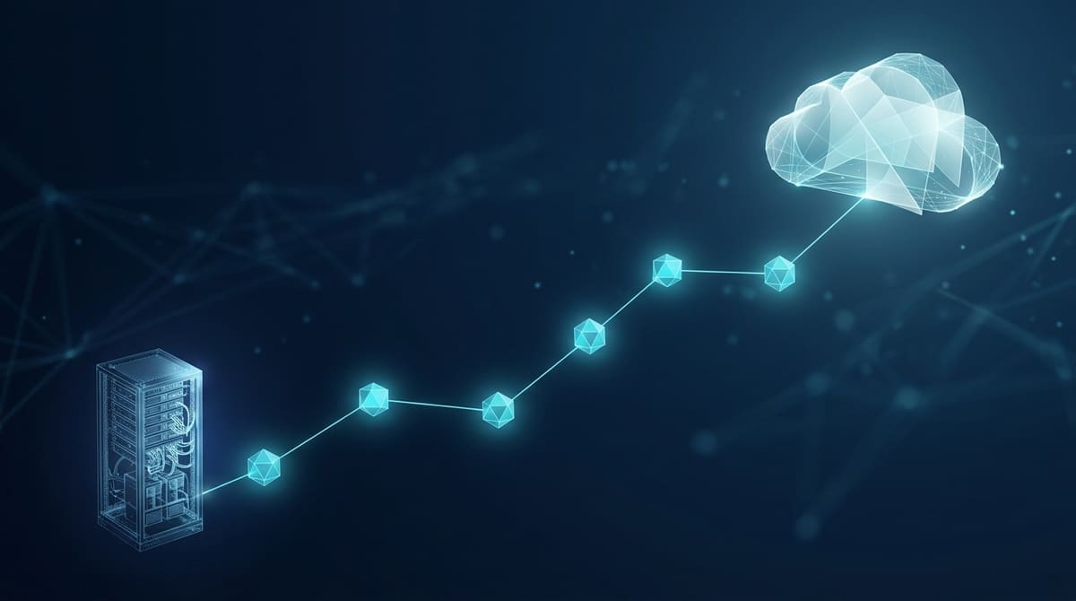 Ilustrasi checklist proses migrasi server dari on-premise ke cloud